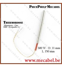 Résistance bougie allumage 300 W 240 V D. 11x150 mm - THERMOROSSI