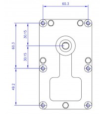 Motoréducteur MELLOR 1,5 RPM - série T3, alimentation 220VCA - diamètre 8,5 mm