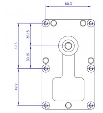 Motoréducteur MELLOR 2 RPM - série T3, alimentation 220VCA - diamètre 8,5 mm