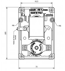 Motoréducteur KENTA 4 RPM - diamètre 8,5 mm