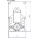 Motoréducteur MELLOR 4 RPM, série T3 alimentation 220VCA