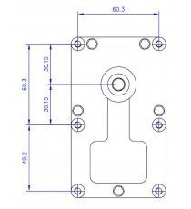 Motoréducteur MELLOR 3,3 RPM, série T3 alimentation 220VCA - diamètre 9,5 mm