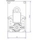 Motoréducteur MELLOR 3 RPM, série T3 alimentation 220VCA