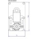 Motoréducteur MELLOR 1 RPM, série T3 alimentation 220VCA