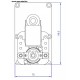 Motoréducteur MELLOR 1,26 RPM, série T3 alimentation 220VCA