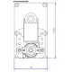 Motoréducteur MELLOR 2 RPM, série T3 alimentation 220VCA