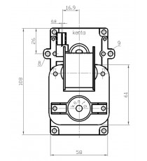 Motoréducteur KENTA 2 RPM - diamètre 9,5 mm