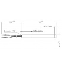 Résistance diamètre 9,9 mm sans raccord - Longueur 155 mm