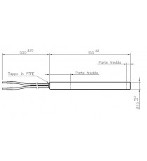 Résistance diamètre 10 mm sans raccord - Longueur 155 mm