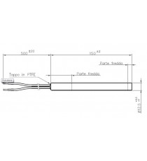 Résistance diamètre 12,5 mm sans raccord - Longueur 150 mm