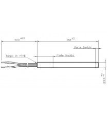 Résistance diamètre 9,5 mm sans raccord - Longueur 188 mm