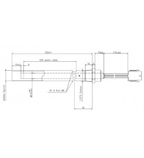 Kit bougie d'allumage avec tube de canalisation d'air - Diamètre 18 mm Longueur 190 mm