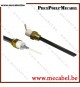Bougie en cristal de Quartz noir avec raccord fileté 3/8" GAS - Longueur 126 mm