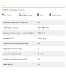 POÊLE A PELLET R70