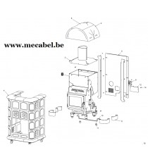 Poêle à pellet Rebecca - Ravelli