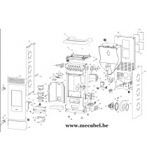 Poêle à pellet RV120 TOUCH - Ravelli