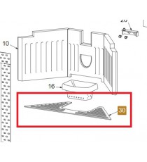 Grille brasier en fer bruni