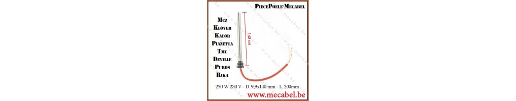 pièce poêle a pellet résistance bougie d'allumage pour MCZ ,KLOVER