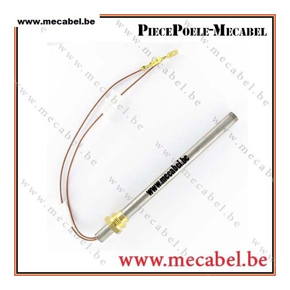 R&eacute;sistance - bougie d'allumage - 250W L140 mm avec bague - RAVELLI