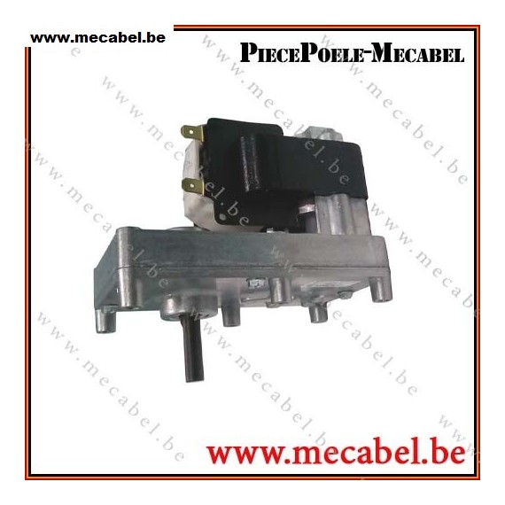 Motor&eacute;ducteur MELLOR 4 RPM, s&eacute;rie T3 alimentation 220VCA - diam&egrave;tre 9,5 mm