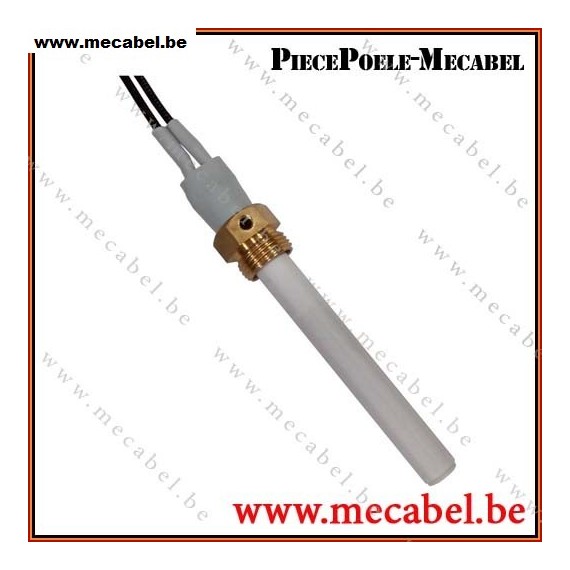 Bougie c&eacute;ramique avec raccord 3/8" GAS - Diam&egrave;tre 10,5 mm Longueur 88 mm