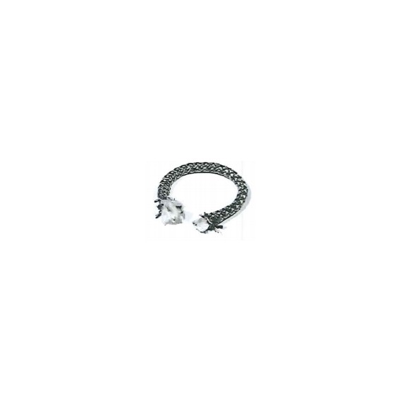 Tresse grise en diam&egrave;tre 14mm pour &eacute;changeur du dessus - Nobis